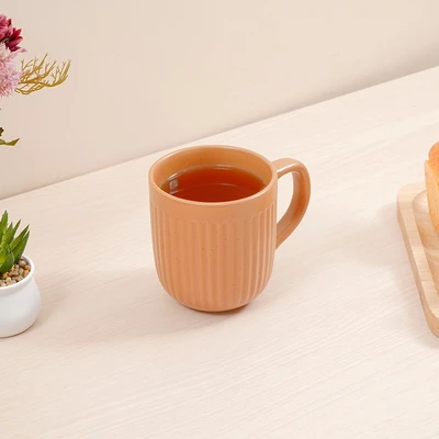 Gambar Appetite Hazel Mug Porcelain Dengan Nampan 350 ml - Cokelat