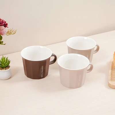 Gambar Appetite Hazel Mug Porcelain 450 ml Set 3 pcs - Mix