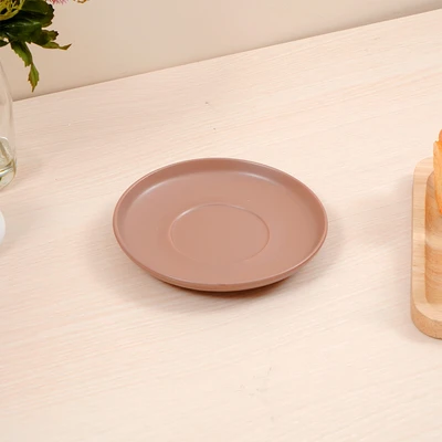 Gambar Appetite Hazel Cangkir Dengan Saucer Porcelain 240 ml Set 8 pcs - Cokelat/Krem