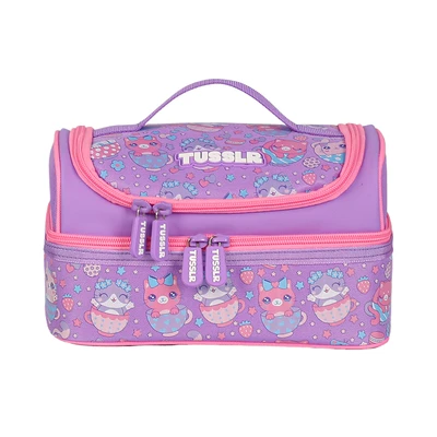 Gambar Tusslr Tas Bekal Makanan Polyester Cat - Ungu