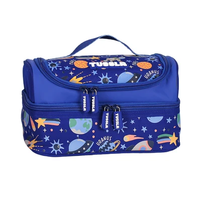 Gambar Tusslr Tas Bekal Makanan Anak Polyester Space - Biru