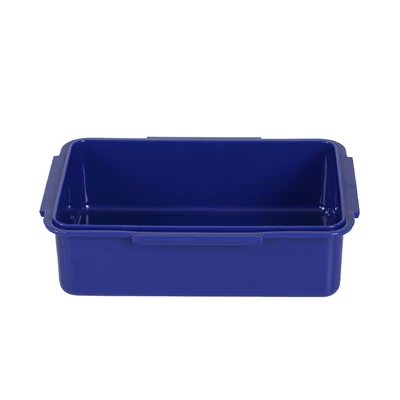 Gambar Tusslr Kotak Makan Anak Plastik 4 Sekat Space 700 Ml - Biru