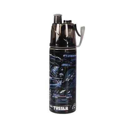 Gambar Tusslr Botol Minum Tumbler Plastik Anak Car 590 Ml - Hitam