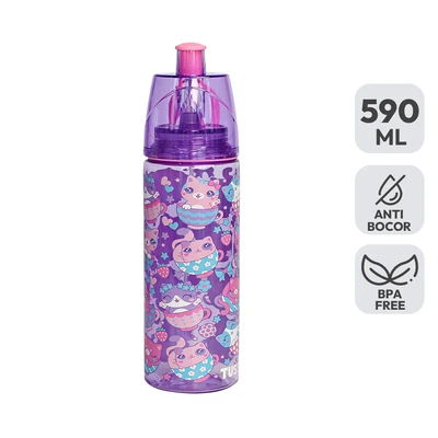 Gambar Tusslr Botol Minum Tumbler Plastik Cat 590 Ml - Ungu