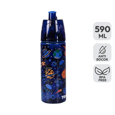 Gambar Tusslr Botol Minum Tumbler Anak Plastik Space 590 Ml - Biru