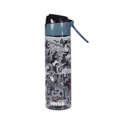 Gambar Tusslr Botol Minum Anak Plastik Dino 750 Ml - Abu-abu