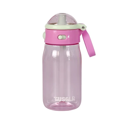 Gambar Tusslr Botol Minum Tumbler Plastik Dengan Sedotan 500 Ml - Pink