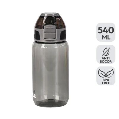 Gambar Tusslr Botol Minum Tumbler Plastik 540 Ml - Hitam