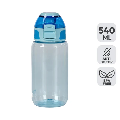 Gambar Tusslr Botol Minum Tumbler Plastik 540 Ml - Biru