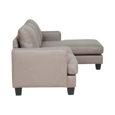 Gambar Informa Neo Louise Sofa Sudut Fabric Kanan - Cokelat