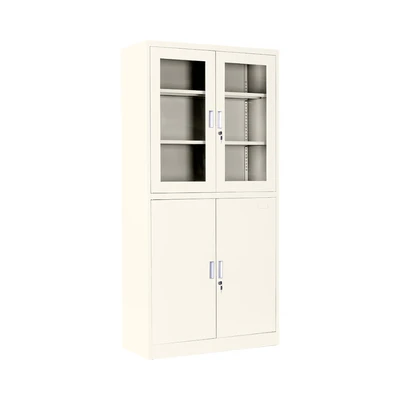 Gambar Krisbow Winnie Lemari Arsip Kantor Metal 4 Pintu Half - Krem Beige