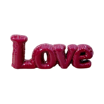 Gambar Informa 25x4x10.5 cm Patung Miniatur Dekorasi Balon Love - Merah