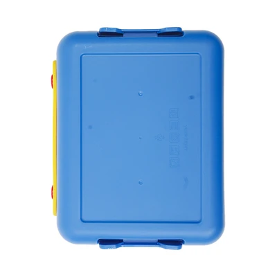 Gambar Kiddy Star Kotak Makanan Anak & Bricks Plastik 3 Sekat 800 Ml - Mix