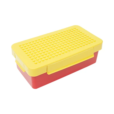 Gambar Kiddy Star Set Kotak Makanan Anak & Bricks Plastik 1.15 Ltr - Mix