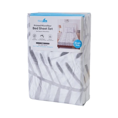 Gambar Sleeplite 120x200 cm Set 3 Pcs Seprai Microfiber Single Abstrak Cam