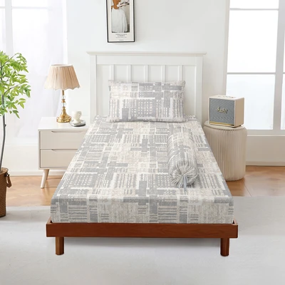 Gambar Sleeplite 120x200 cm Set 3 Pcs Seprai Microfiber Single Abstrak
