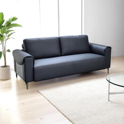 Gambar Informa Ford Sofa Kulit 3 Seater - Hitam