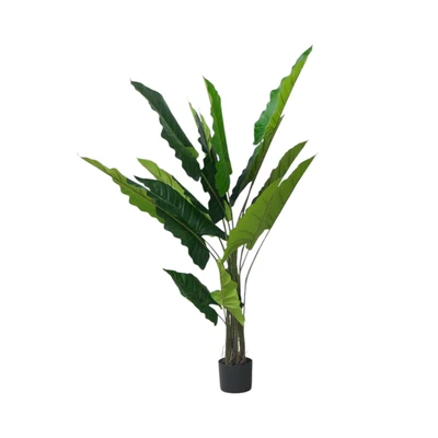 Gambar Informa Tanaman Artifisial Big Taro Dengan Pot 90x90x145 cm - Hijau