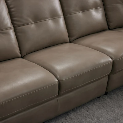 Gambar Informa Morgan Sofa Sectional Kulit - Krem Beige