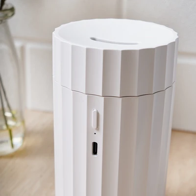 Gambar Breathe Diffuser Aromaterapi Dengan Efek Flame - Putih