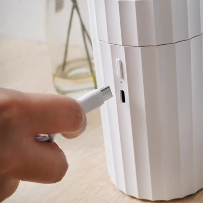 Gambar Breathe Diffuser Aromaterapi Dengan Efek Flame - Putih