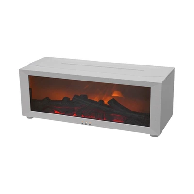 Gambar Breathe Diffuser Aromaterapi Dengan Efek Bonfire Wood - Putih