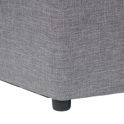 Gambar Informa Zoelle V2 Bangku Fabric - Abu-Abu