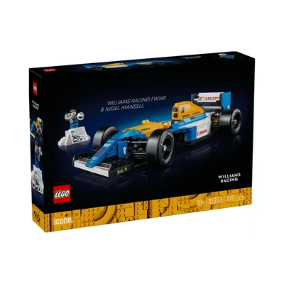Gambar LEGO Icons F1 Williams Racing Fw14b & Nigel Mansell Set 799 Pcs 10353 - Biru