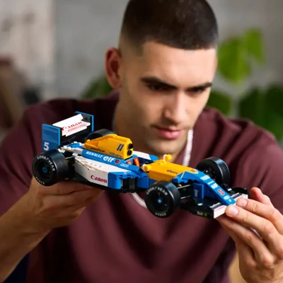 Gambar LEGO Icons F1 Williams Racing Fw14b & Nigel Mansell Set 799 Pcs 10353 - Biru