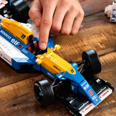 Gambar LEGO Icons F1 Williams Racing Fw14b & Nigel Mansell Set 799 Pcs 10353 - Biru