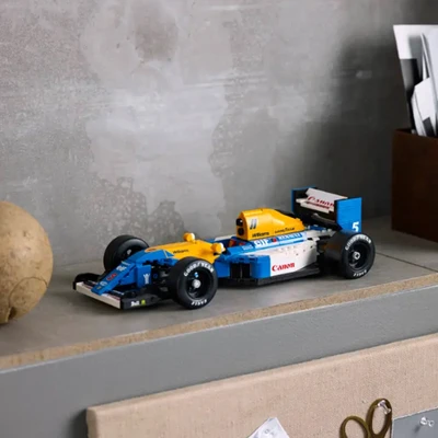 Gambar LEGO Icons F1 Williams Racing Fw14b & Nigel Mansell Set 799 Pcs 10353 - Biru