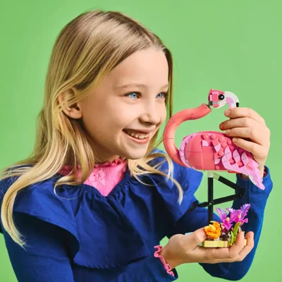 Gambar LEGO Creator 3 In 1 Wild Animals Pink Flamingo Set 288 Pcs 31170 - Pink