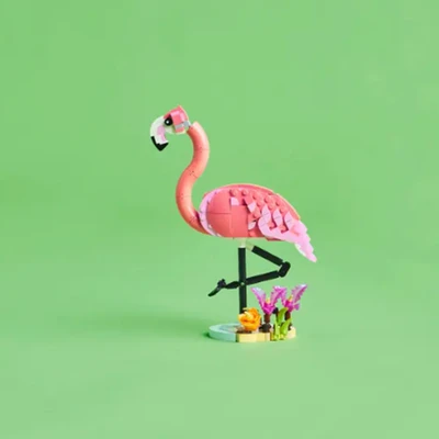 Gambar LEGO Creator 3 In 1 Wild Animals Pink Flamingo Set 288 Pcs 31170 - Pink