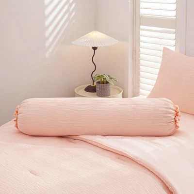 Gambar Informa 120x200x30 cm Set 4 Pcs Seprai Double Microfiber Gauze - Peach