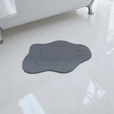 Gambar Forhom Keset Kamar Mandi Diatomite Hard S Splat 39x60 cm - Abu-abu