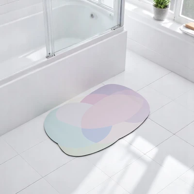 Gambar Forhom Keset Kamar Mandi Diatomite Rubber Soft S 40x60 cm - Mix