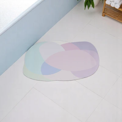 Gambar Forhom Keset Kamar Mandi Diatomite Rubber Soft S 40x60 cm - Mix