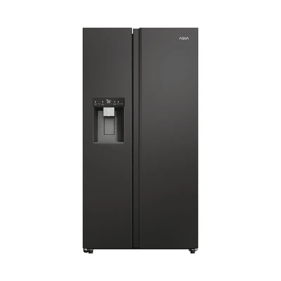 Gambar Aqua Kulkas 2 Pintu Side By Side 618 Liter AQR-CSE696RSV(SL) - Abu-Abu
