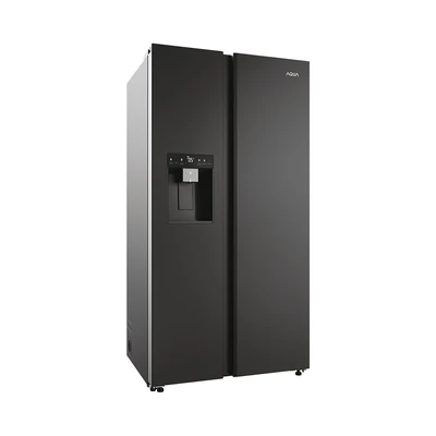 Gambar Aqua Kulkas 2 Pintu Side By Side 618 Liter AQR-CSE696RSV(SL) - Abu-Abu