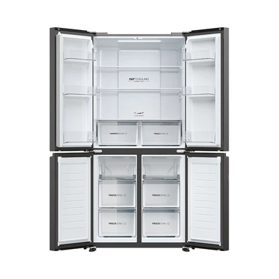 Gambar Aqua Kulkas 4 Pintu Side By Side 456 Liter AQR-TTD546RBG(WT) - Putih