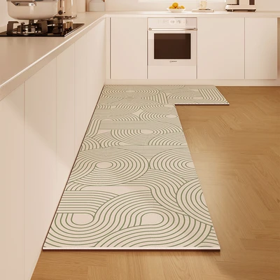 Gambar Forhom Keset Dapur PVC 40x120 cm Set 2 pcs - Hijau