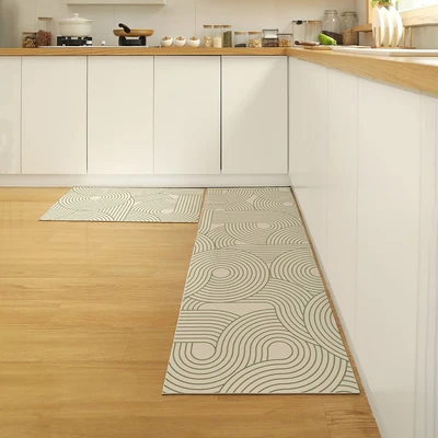 Gambar Forhom Keset Dapur PVC 40x120 cm Set 2 pcs - Hijau