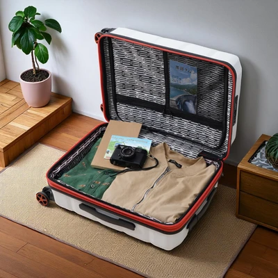 Gambar Supercase Neo Tech Koper PC TSA Lock Expandable 20 Inch - Putih