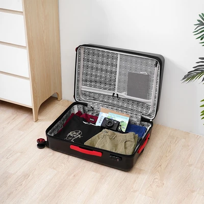 Gambar Supercase Zoomer Koper PC TSA Lock Expandable 28 Inch - Hitam/Merah
