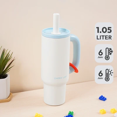 Gambar Chakolab Bawang Botol Vacuum Flask Stainless Steel 1 Liter - Putih