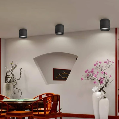 Gambar Krisbow Lampu Downlight LED COB Outbow 20 Watt Neutral White - Hitam