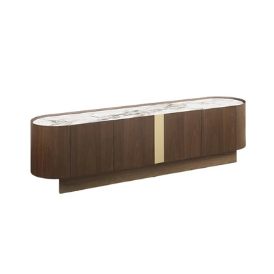 Gambar Informa Gavin Rak TV Walnut - Cokelat/Putih