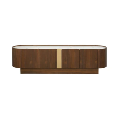 Gambar Informa Gavin Rak TV Walnut - Cokelat/Putih