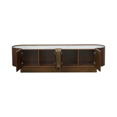 Gambar Informa Gavin Rak TV Walnut - Cokelat/Putih