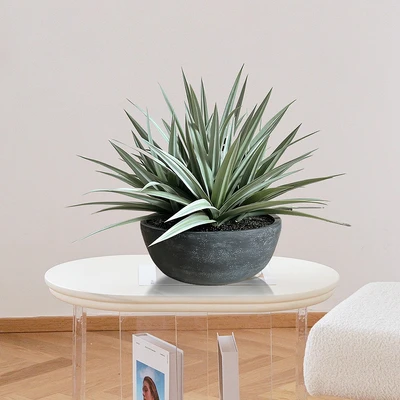 Gambar Forhom Tanaman Artifisial Sword Grass Dengan Pot 58.4x58.4x50.8 cm - Hijau